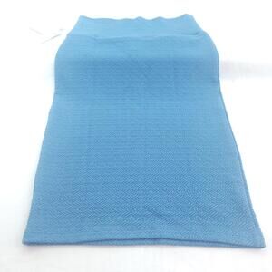 Lularoe Women's Blue Cassie Pencil Skirt Elastic Waist Size XS